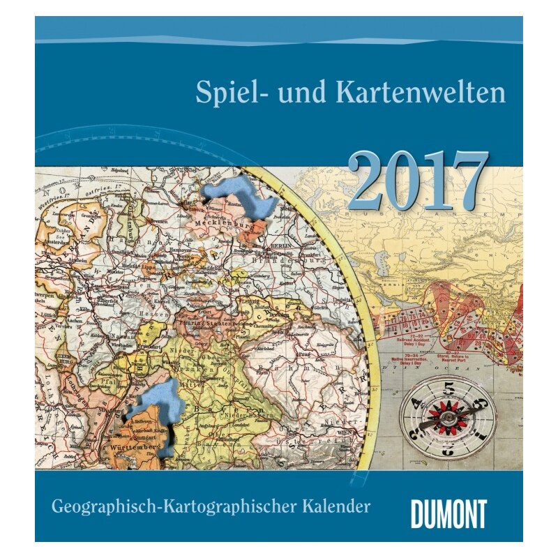DuMont Kalenderverlag GmbH & Co. KG Nástěnný kalendář Mapy / Geograph.-Kartograph. Kalender 2017 17DU3438