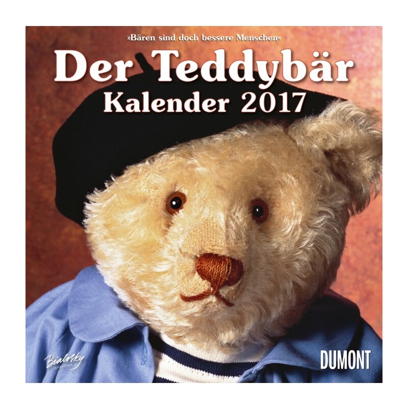DuMont Kalenderverlag GmbH & Co. KG Nástěnný kalendář Medvídek Teddy / Der Teddybär Kalender 2017 17DU3527