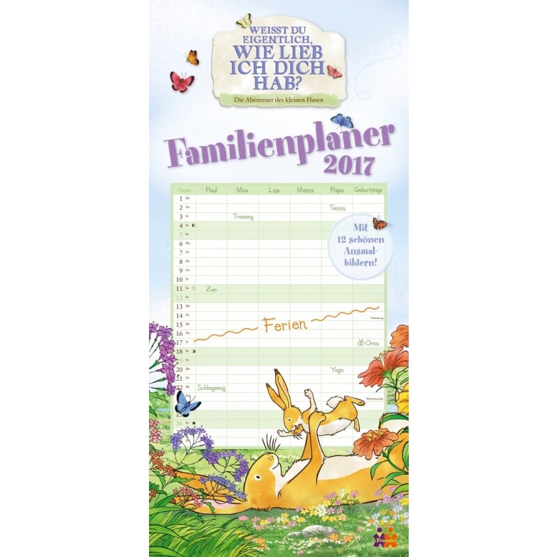 DuMont Kalenderverlag GmbH & Co. KG Nástěnný kalendář Rodinný plánovač / FamilienWeißt Du eigentlich … 2017 17DU3599