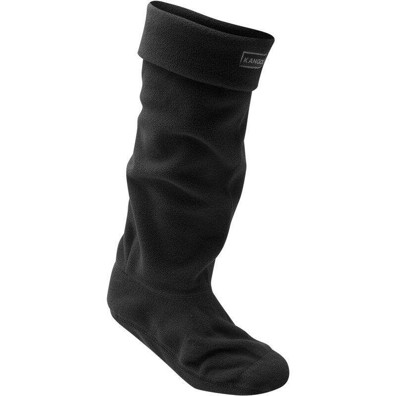 Kangol 1Pk Fleece Ladies Welly Socks, black