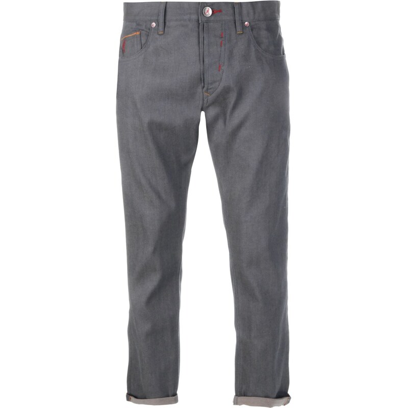 Kangol Selvedge Mens Jeans, grey raw 2