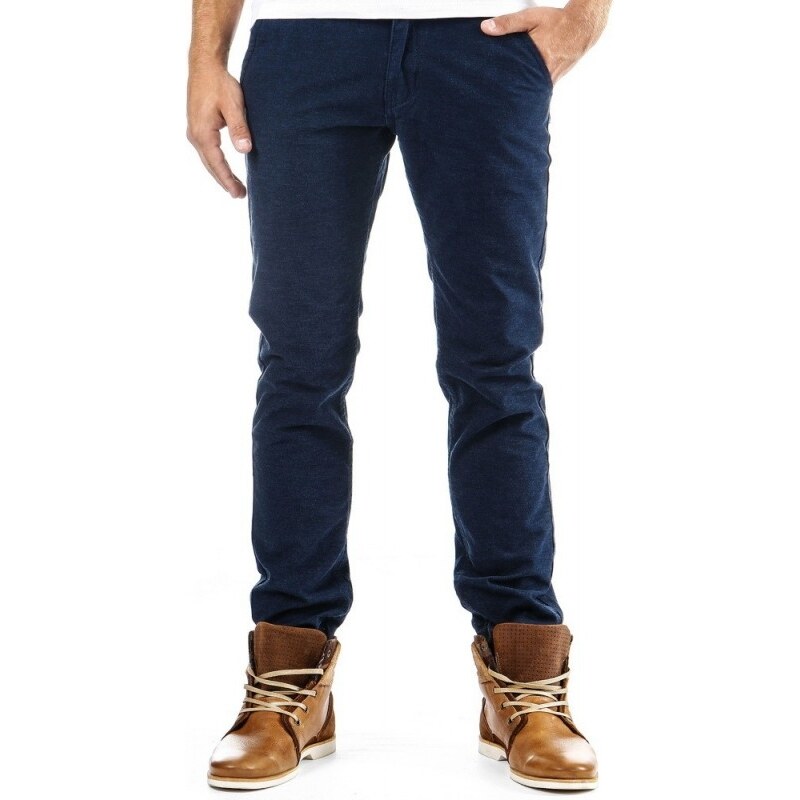 Pánské stylové kalhoty - Lucca, tmavě modré
