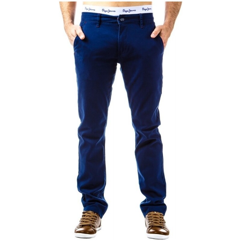 Pánské stylové kalhoty - Mattia, modré