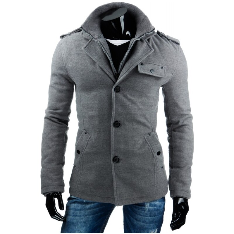 Pánský kabát - Alexander, světle šedý