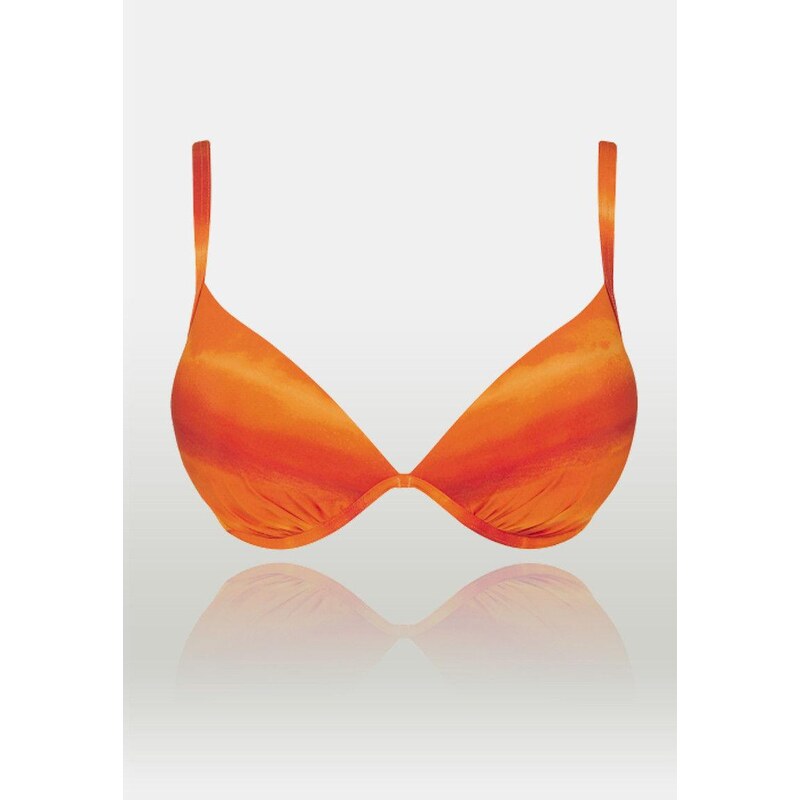 Horní díl plavek sloggi swim Lava Passion CTOWP BIG - Triumph Barva: tmavá kombinace oranžové (M018), Velikost: 036E