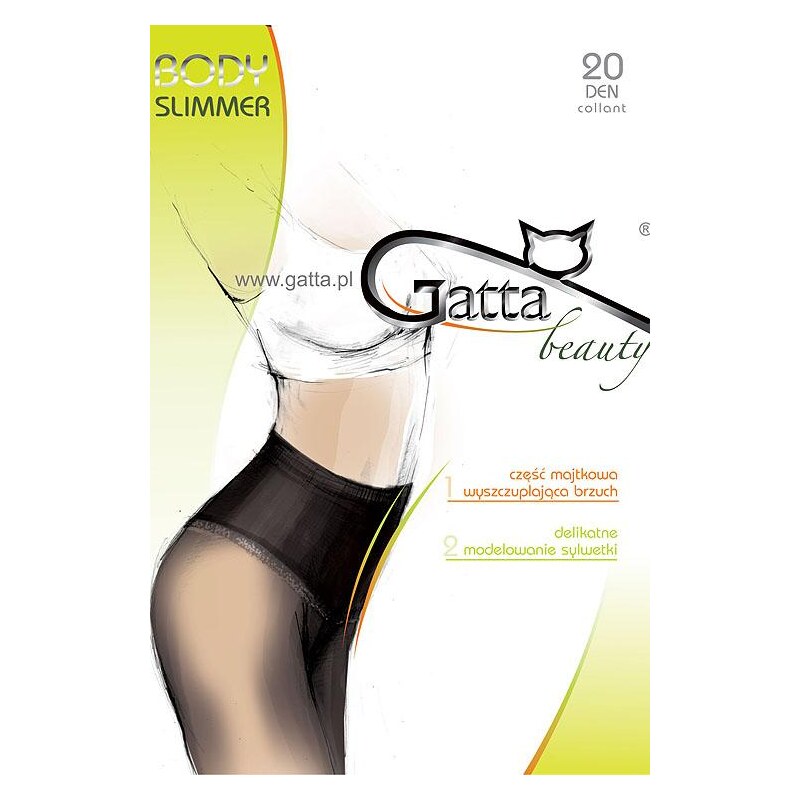 Punčochové kalhoty Gatta Body Slimmer, 4-L černo-šedá