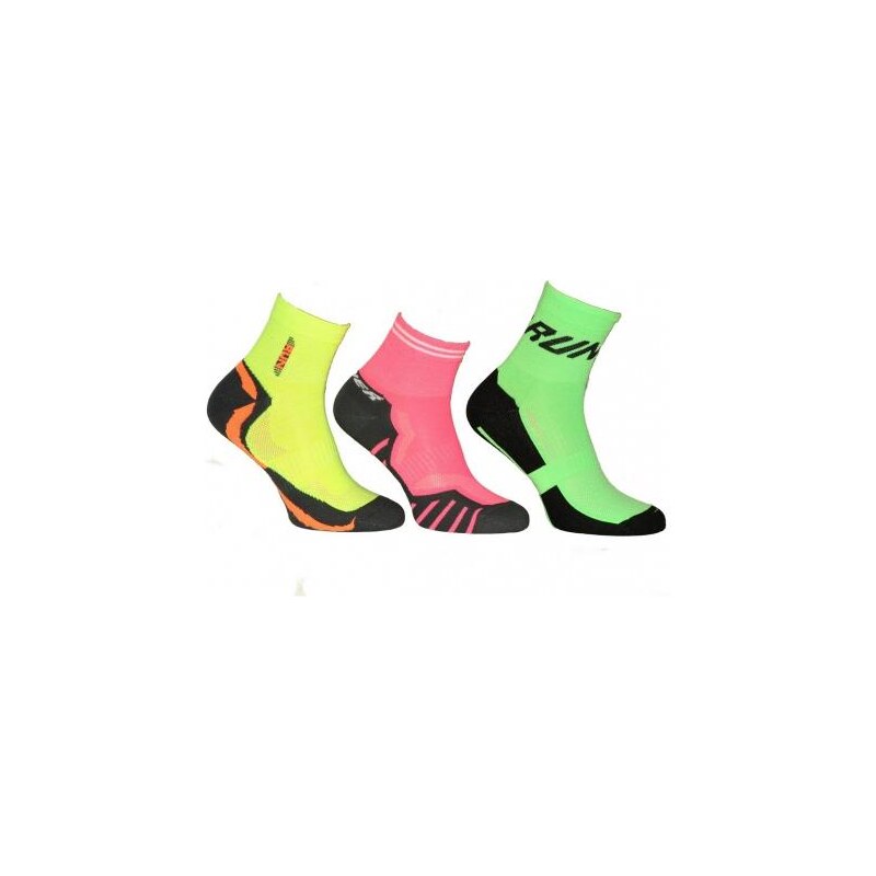 Ponožky Gramark Jogging 1378 fluo zelená, 45-47