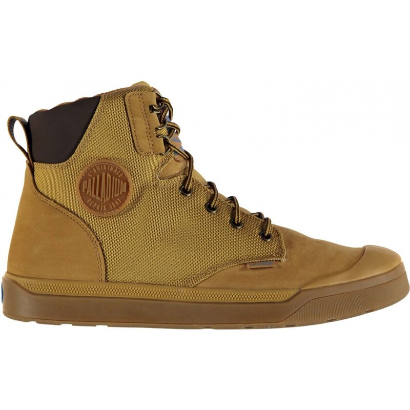 Palladium Pallarue Cuff Boots, amber gold/gum