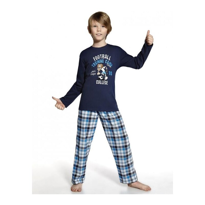 Pyžamo Cornette Kids Boy 809/31 Football jeans, 110-116