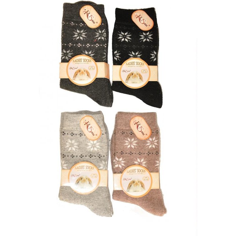 Ponožky Risocks Angora Hvězdy art.2600 béžová, 37-41