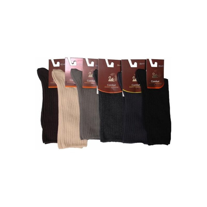 Ponožky Wola Comfort nestahovací s elastanem beżowy, 39-41