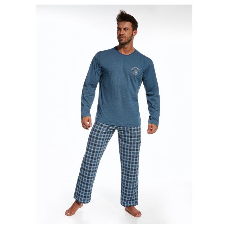 Pánské pyžamo Cornette 124/68 Forest jeans - pruhy, L