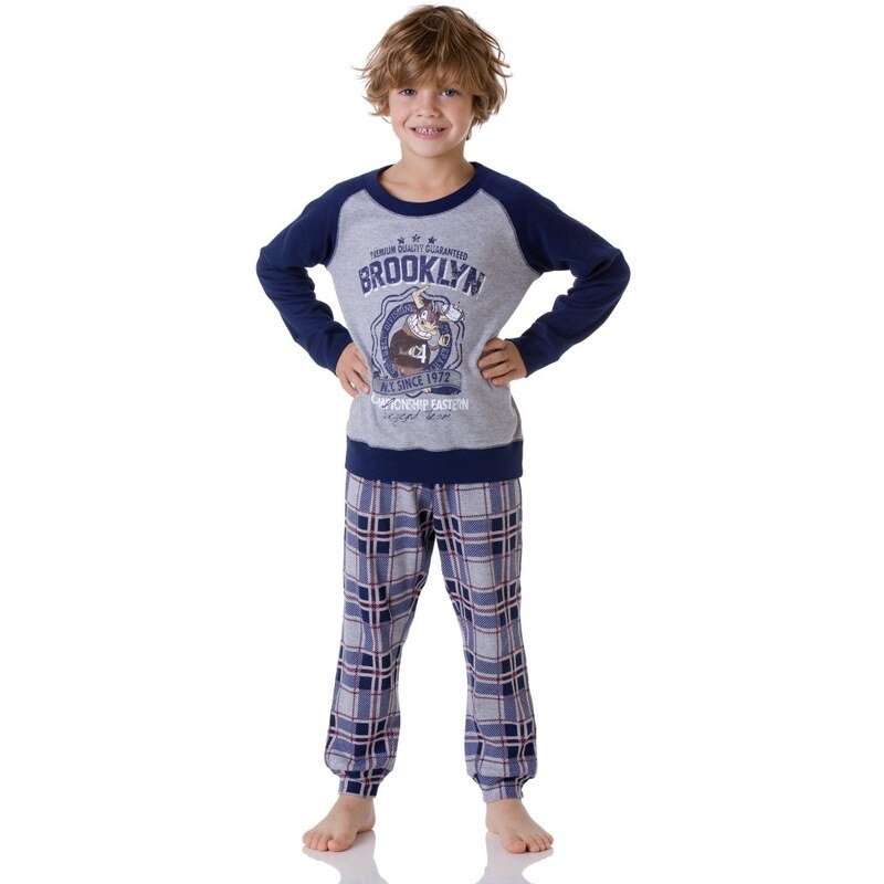 Chlapecké pyžamo Cotonella DB255 Šedá