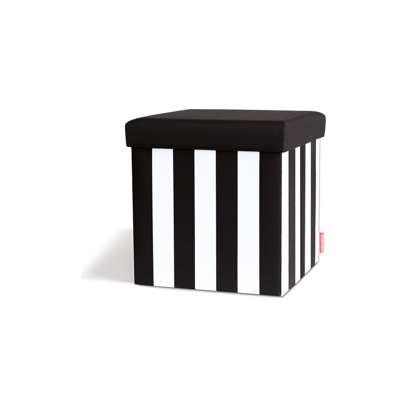 Sedák, stolička, taburet s úložným prostorem Black & White REMEMBER