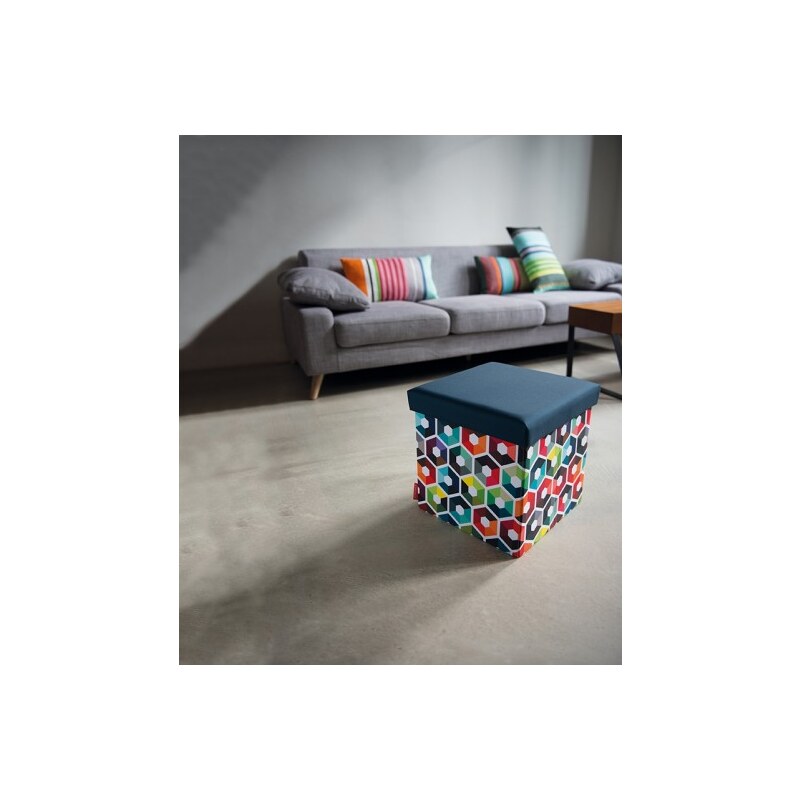 Sedák, stolička, taburet s úložným prostorem Hexagon REMEMBER