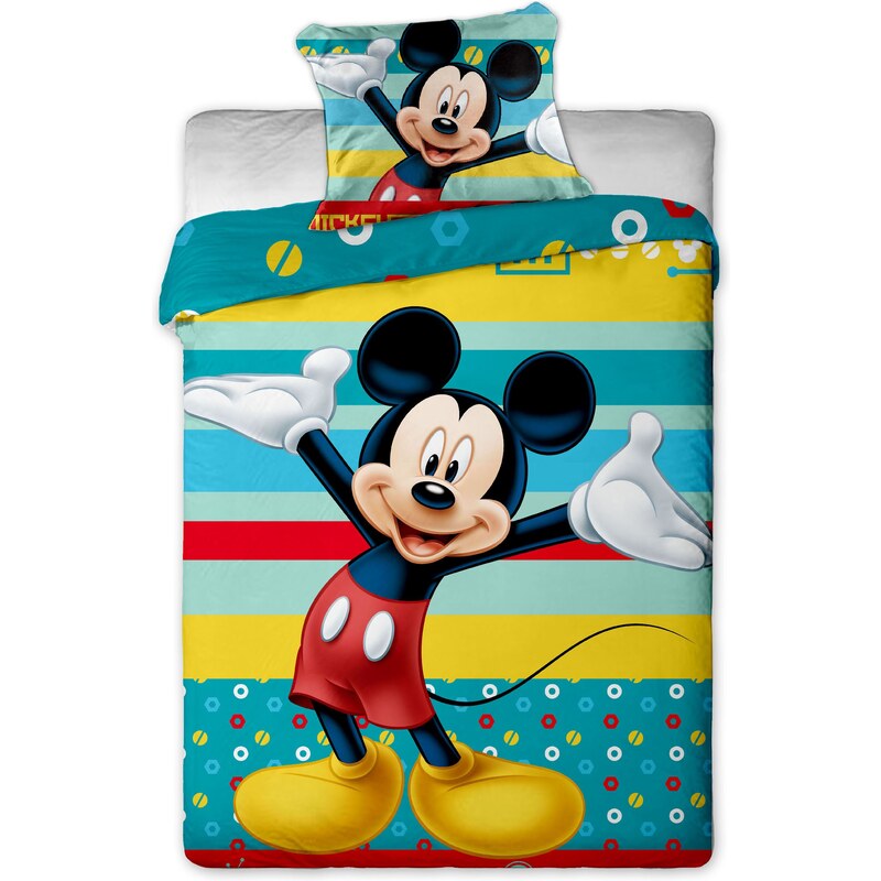 Jerry Fabrics Povlečení Mickey tyrkys 140x200, 70x90 cm