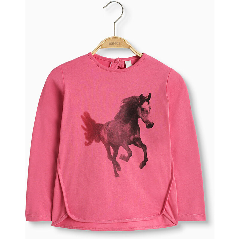 Esprit Tričko s koněm, 100% bavlna