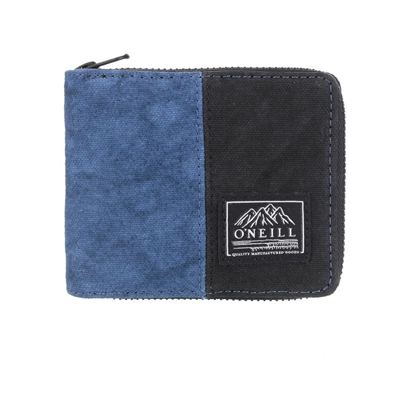 Černo-modrá pánská peněženka na zip O'Neill Barrell