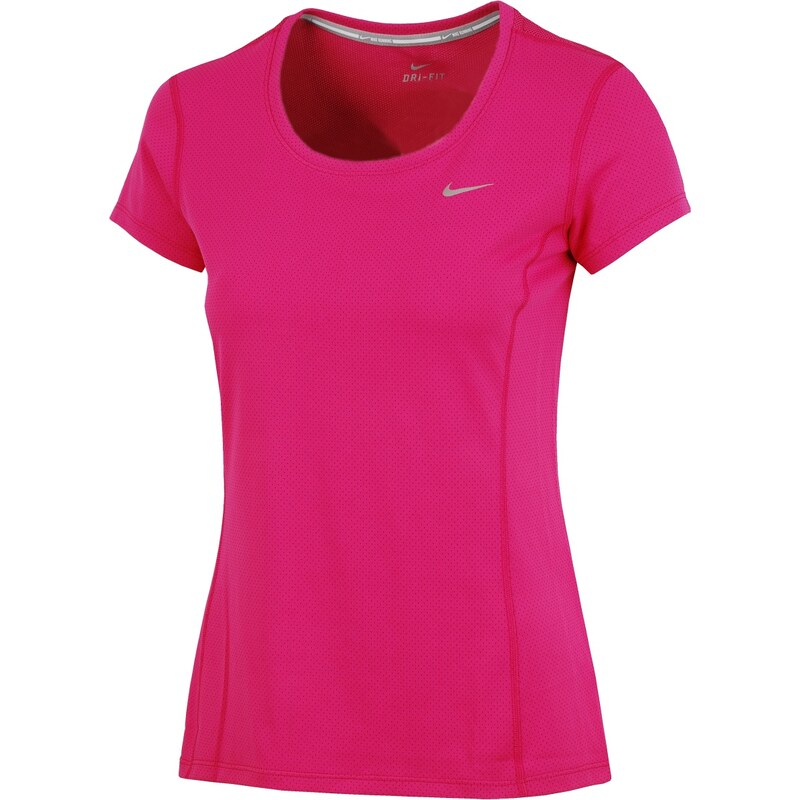 Nike Dri-Fit Contour Short Sleeve růžová M