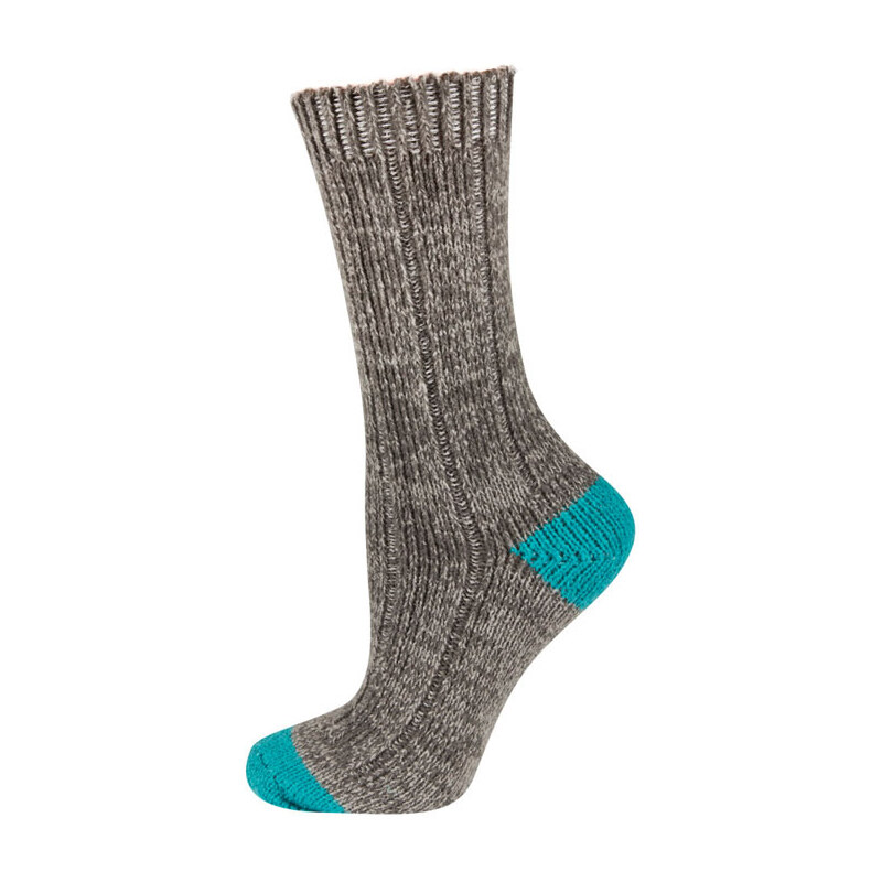 SOXO Dámské světle hnědé pletené ponožky Natur