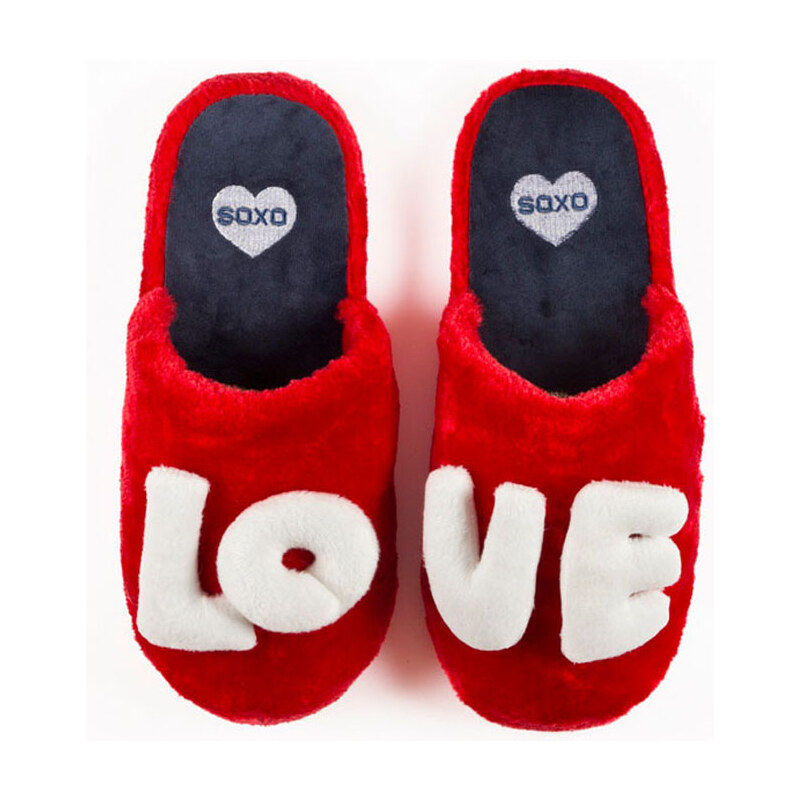 Dámské červené pantofle Soxo Love
