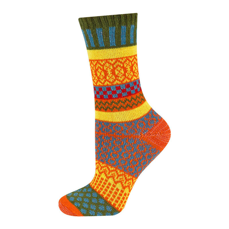 SOXO Dámské žluto-oranžové ponožky Peru