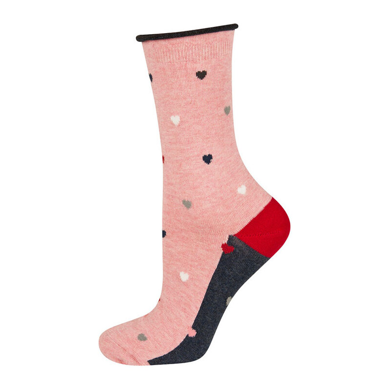 SOXO Dámske červené ponožky Milena