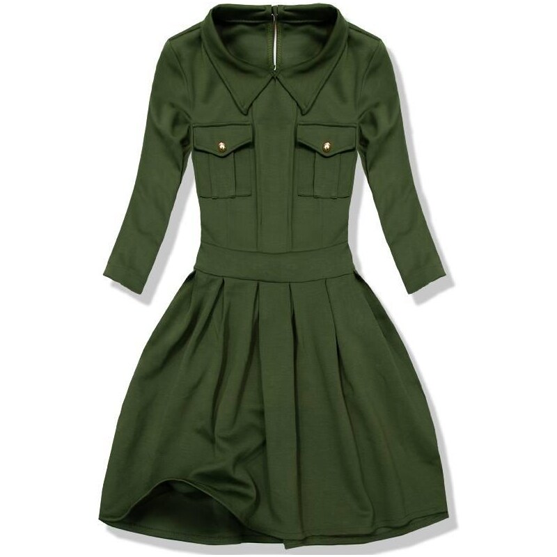 Zelené šaty 9856