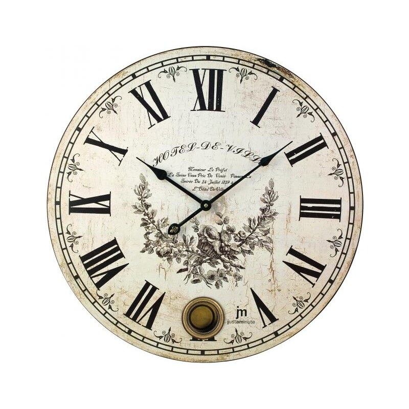 LOWELL Clocks Designové nástěnné hodiny Lowell 21407 Clocks 48cm