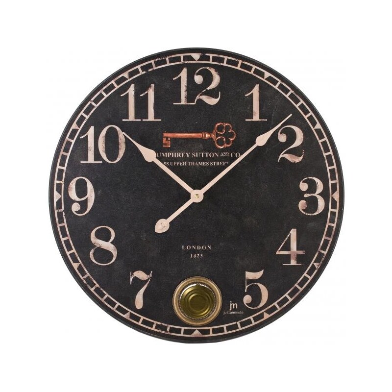 LOWELL Clocks Designové nástěnné hodiny Lowell 21408 Clocks 48cm