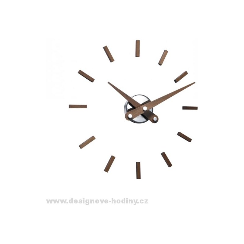 Designové nástěnné hodiny Nomon Sunset 50cm Nomon verze ořech dřevo / "zlatý" kov