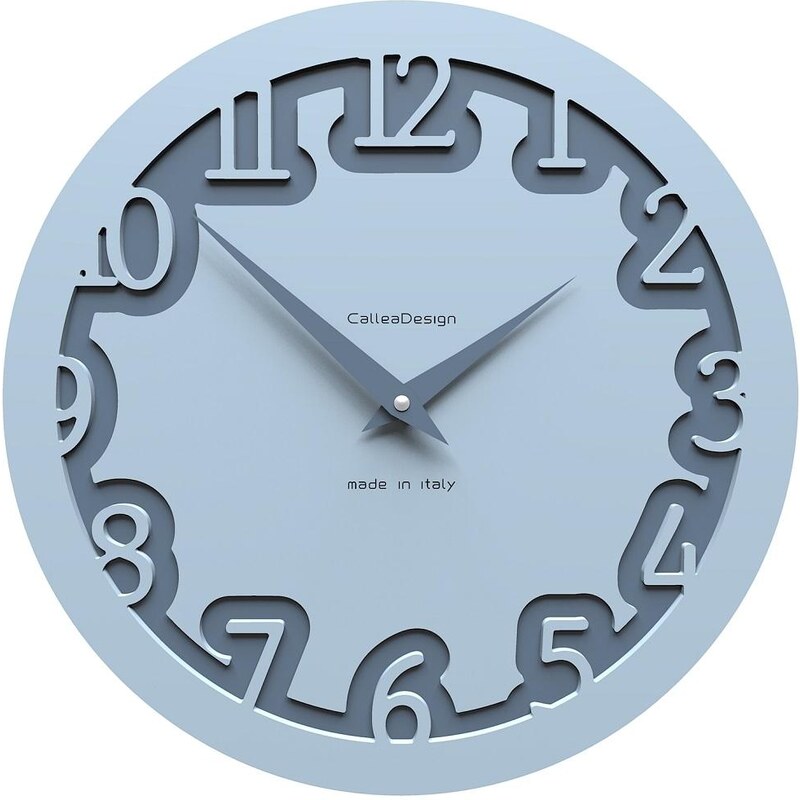 Designové hodiny 10-002 CalleaDesign (více barevných verzí) Barva světle modrá - 74