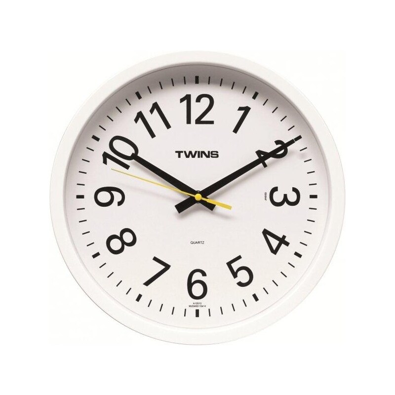 Nástěnné hodiny Twins 10510 white 30cm