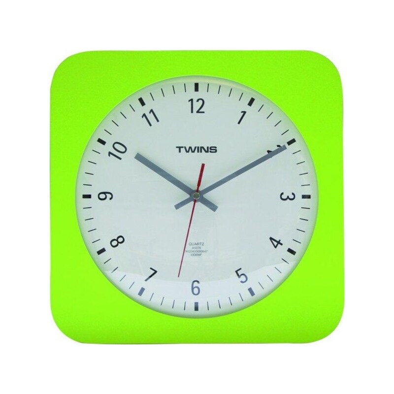 Nástěnné hodiny Twins 5078 green 30 cm