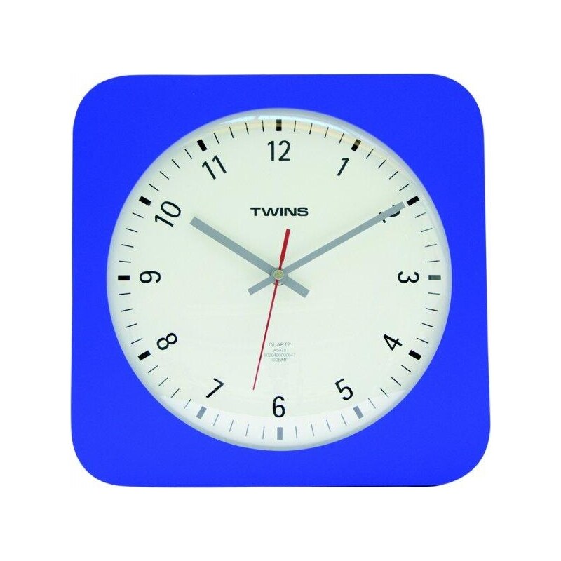 Nástěnné hodiny Twins 5078 blue 30cm