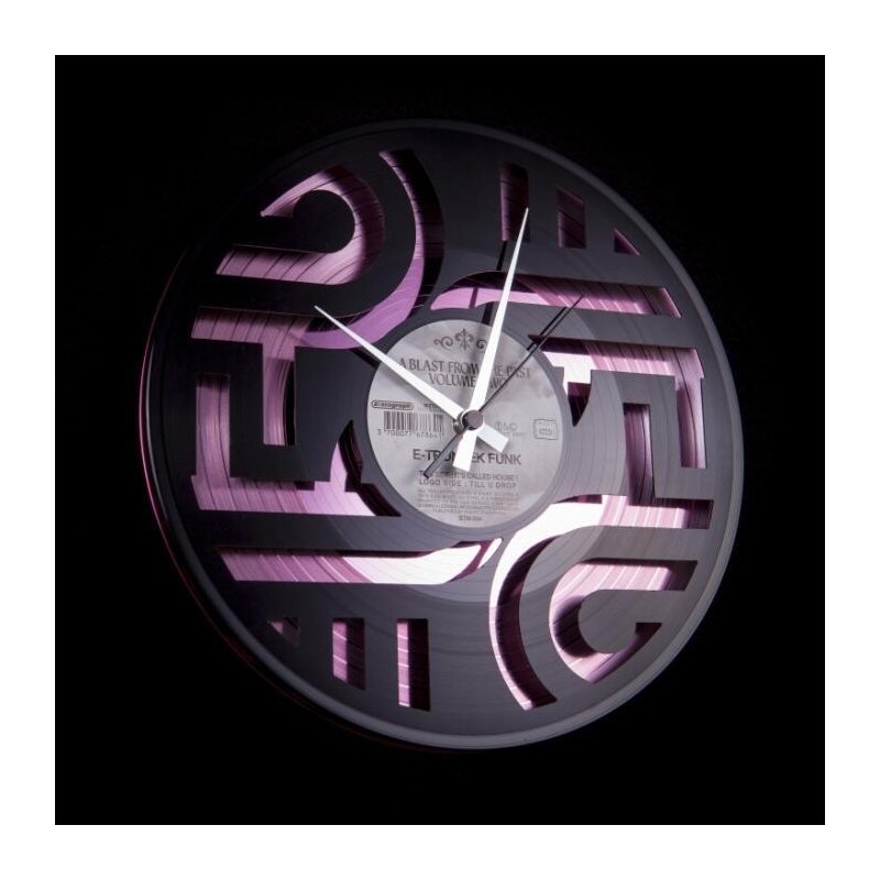 Designové nástěnné hodiny Discoclock 015PB Geometry 30cm