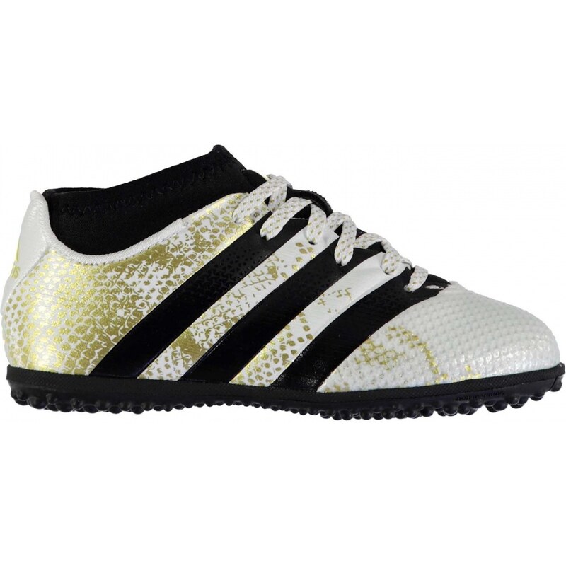 Adidas Ace 16.3 Primemesh Astro Turf Trainers Childrens, white/blk/gold