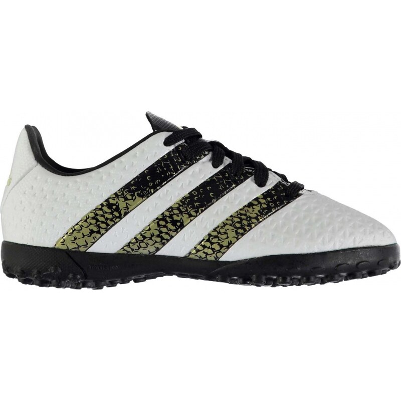 Adidas Ace 16.4 Astro Turf Trainers Childrens, white/blk/gold