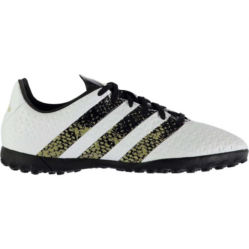 Adidas Ace 16.4 Astro Turf Trainers Junior, white/blk/gold