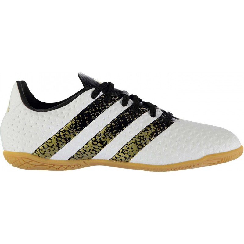 Adidas Ace 16.4 Indoor Court Trainers Junior, white/blk/gold