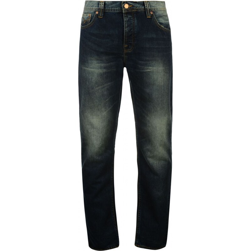 Firetrap Blackseal Joe Rom Mens Jeans, vintage midwash