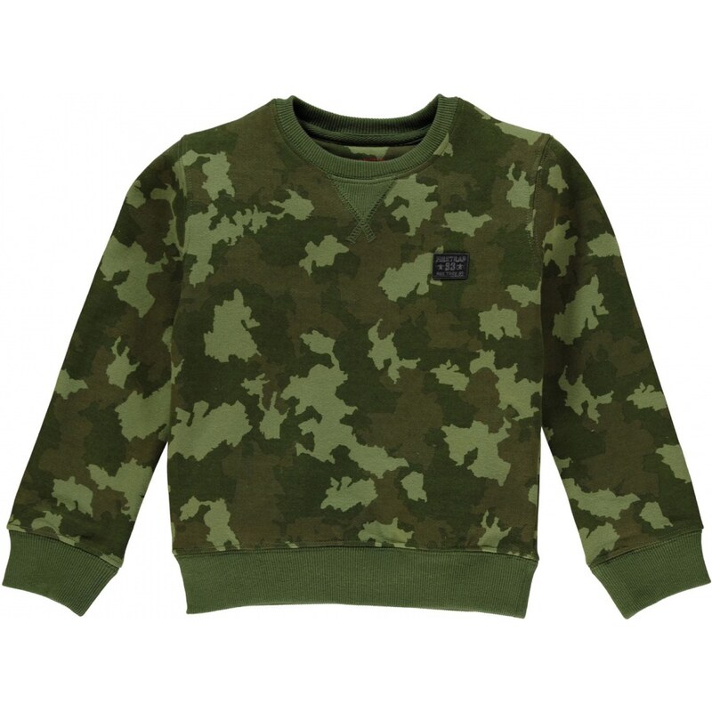 Firetrap Camouflage Crew Neck Sweater Child Boys, green