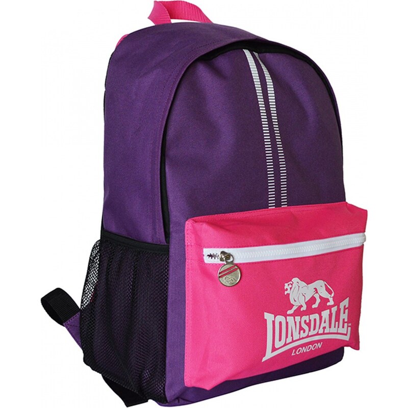 Lonsdale Pocket Backpack, purple/pink