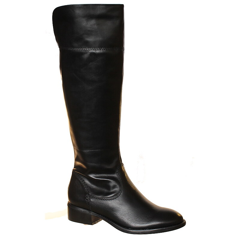 WORTMANN TAMARIS 25569-23 black, dámské kožené kozačky, dámská obuv