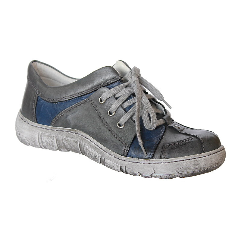 KACPER 2-1220 lightgrey/blue, dámské polobotky, dámská obuv