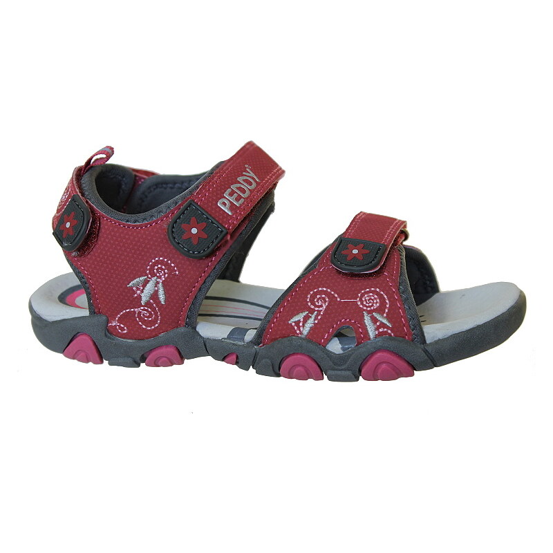 PEDDY PU-512-35-15 pink, dětské sandály - dětská obuv