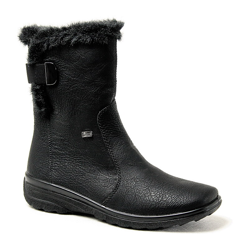 RIEKER Z7079-00 black, dámské zimní kozačky - dámská obuv
