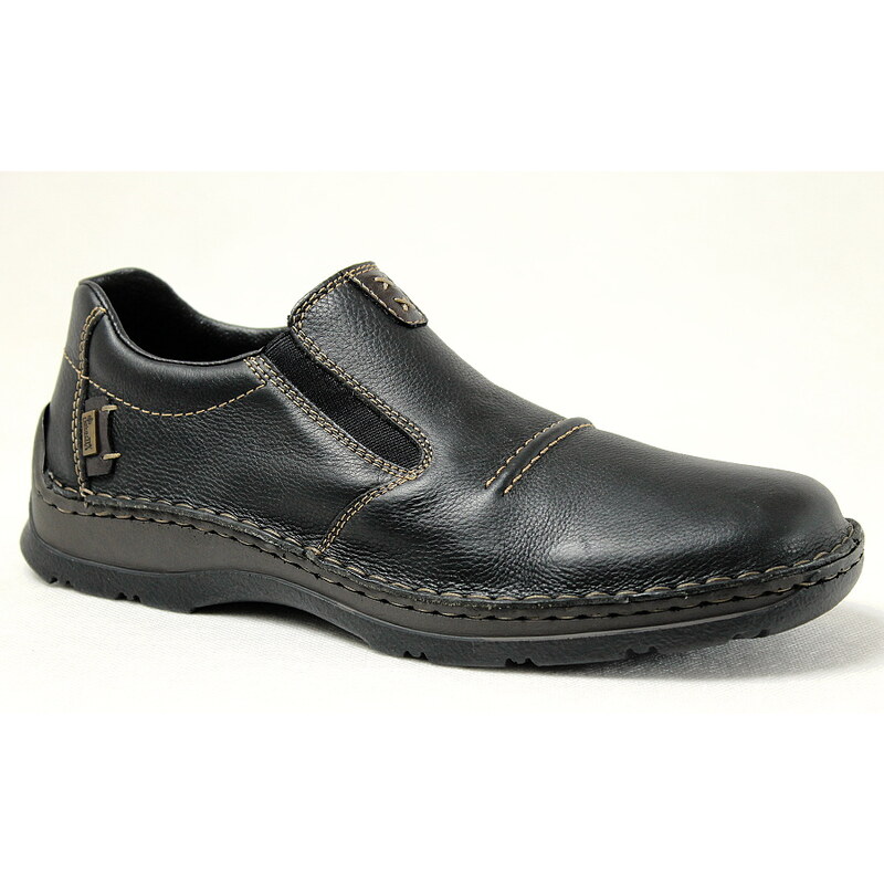 RIEKER 05366-00 black, pánské mokasíny - pánská obuv