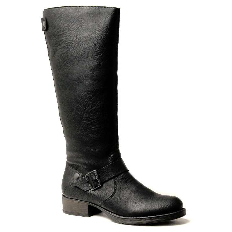 RIEKER Z9592-00 black, dámské kozačky - dámská obuv
