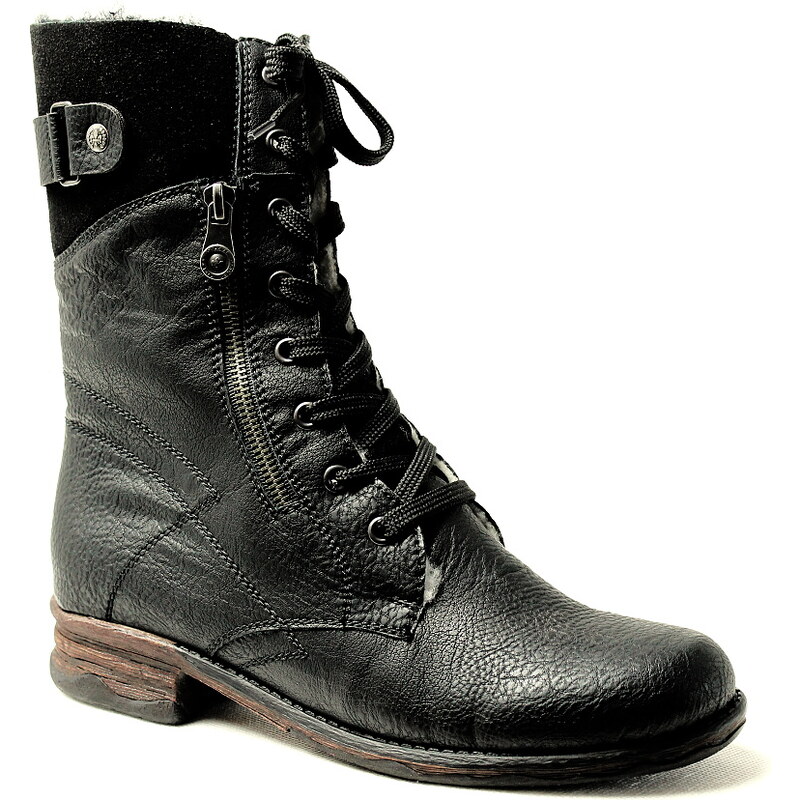 RIEKER Z9820-00 black, dámská zimní obuv - dámská obuv